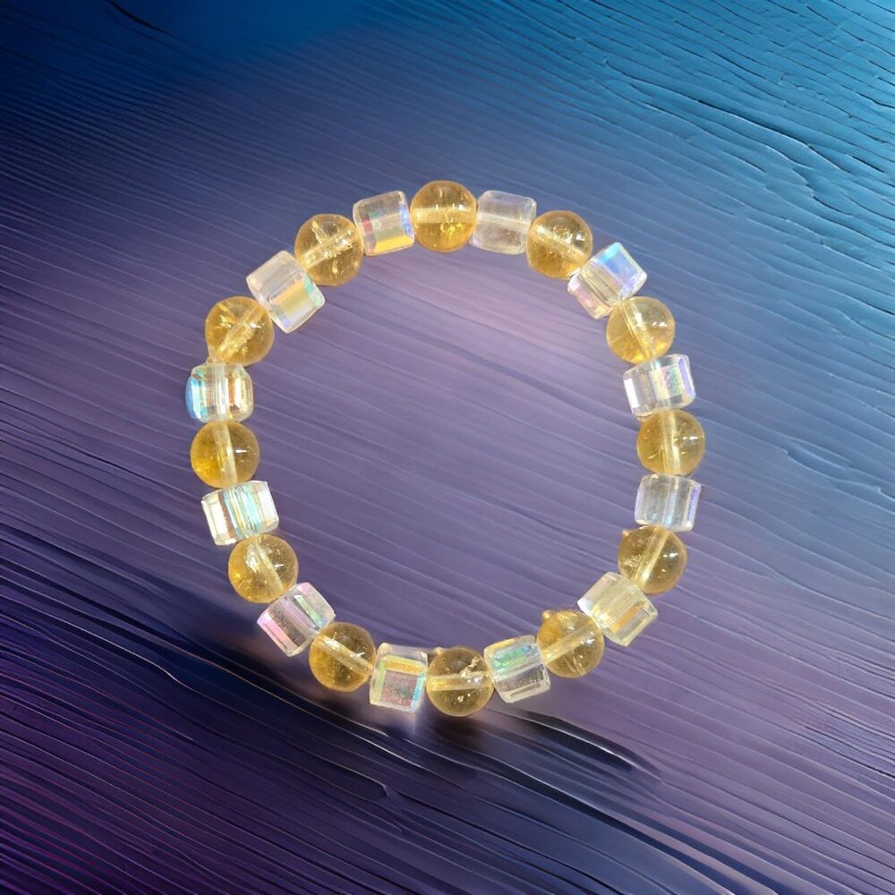 Citrine & Crystal AB Bracelet
